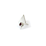 Load image into Gallery viewer, Vintage Sterling Silver Ruby Collar Pin