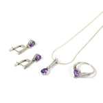 Load image into Gallery viewer, Teardrop Amethyst Women's Set