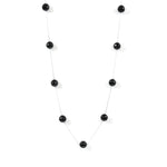 Load image into Gallery viewer, Black Onyx Biolette Chain Necklace for Women