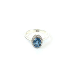Load image into Gallery viewer, Women's London Blue Topaz Ring