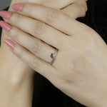 Load image into Gallery viewer, Sapphire Twisted Ring