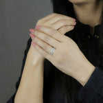 Load image into Gallery viewer, Silver Filigree Band Ring for Women by Ravia