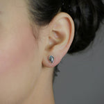 Load image into Gallery viewer, Tear Drop Labradorite Stud Earrings