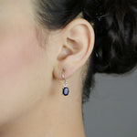 Load image into Gallery viewer, Sapphire Drop Earrings