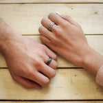 Load image into Gallery viewer, Her Forever His Always Couple Rings by Ravia Jewels