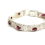 Load image into Gallery viewer, Ruby Filigree Women Bracelet