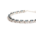 Load image into Gallery viewer, Blue Topaz Accent Frame Women's Bracelet
