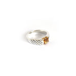 Load image into Gallery viewer, Cocktail Striped Citrine Band
