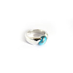 Load image into Gallery viewer, Tilt Drop Turquoise Ring