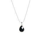 Load image into Gallery viewer, Pear Shape Black Onyx Teardrop Women's Charm Pendant