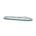 Load image into Gallery viewer, Emerald Elegance Men&#39;s Bracelet
