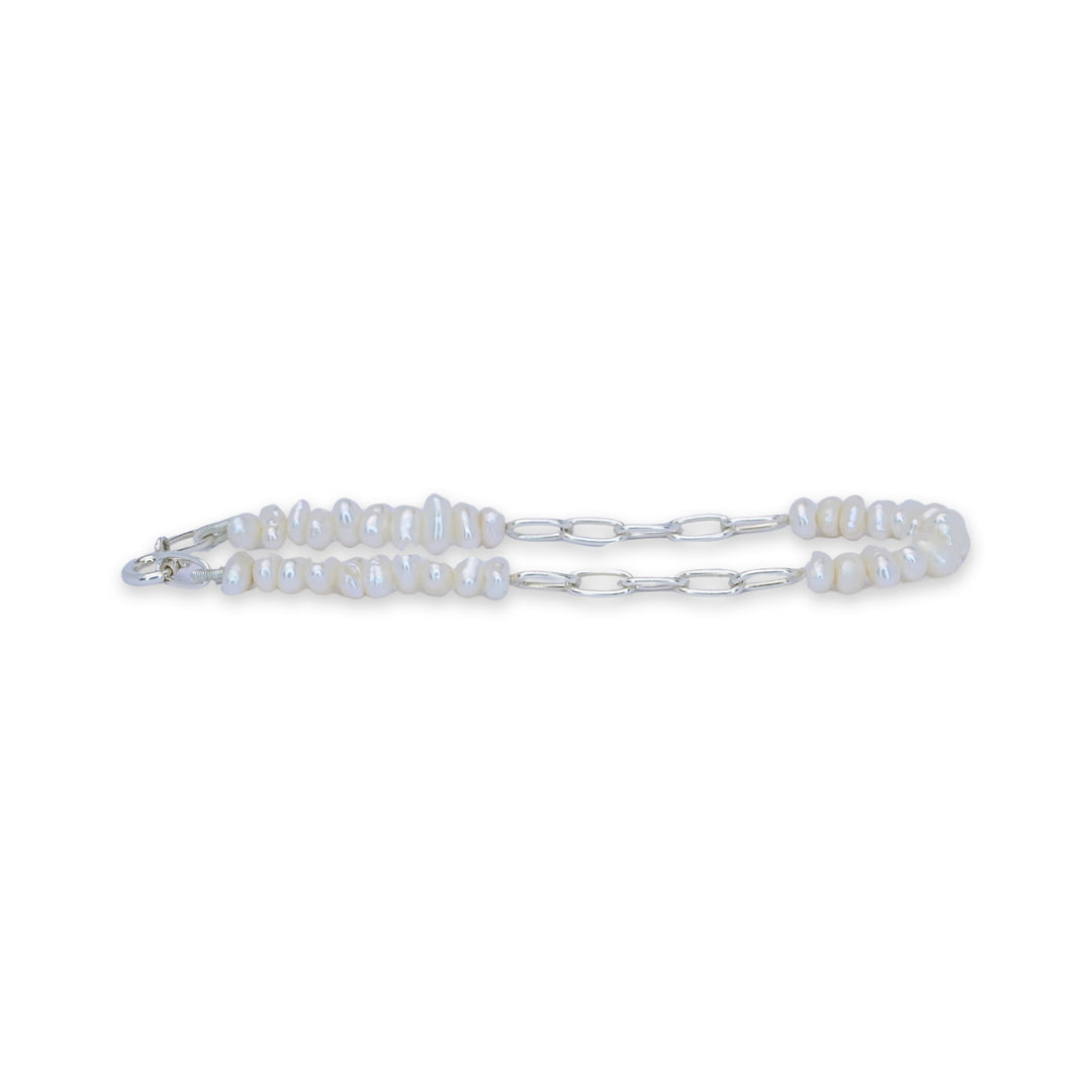 Pearly Elegance Men's Bracelet