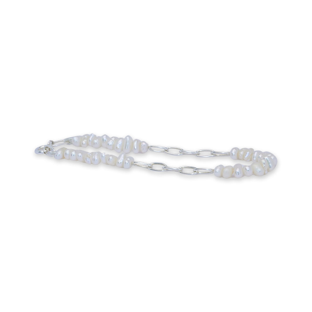 Pearly Elegance Men's Bracelet