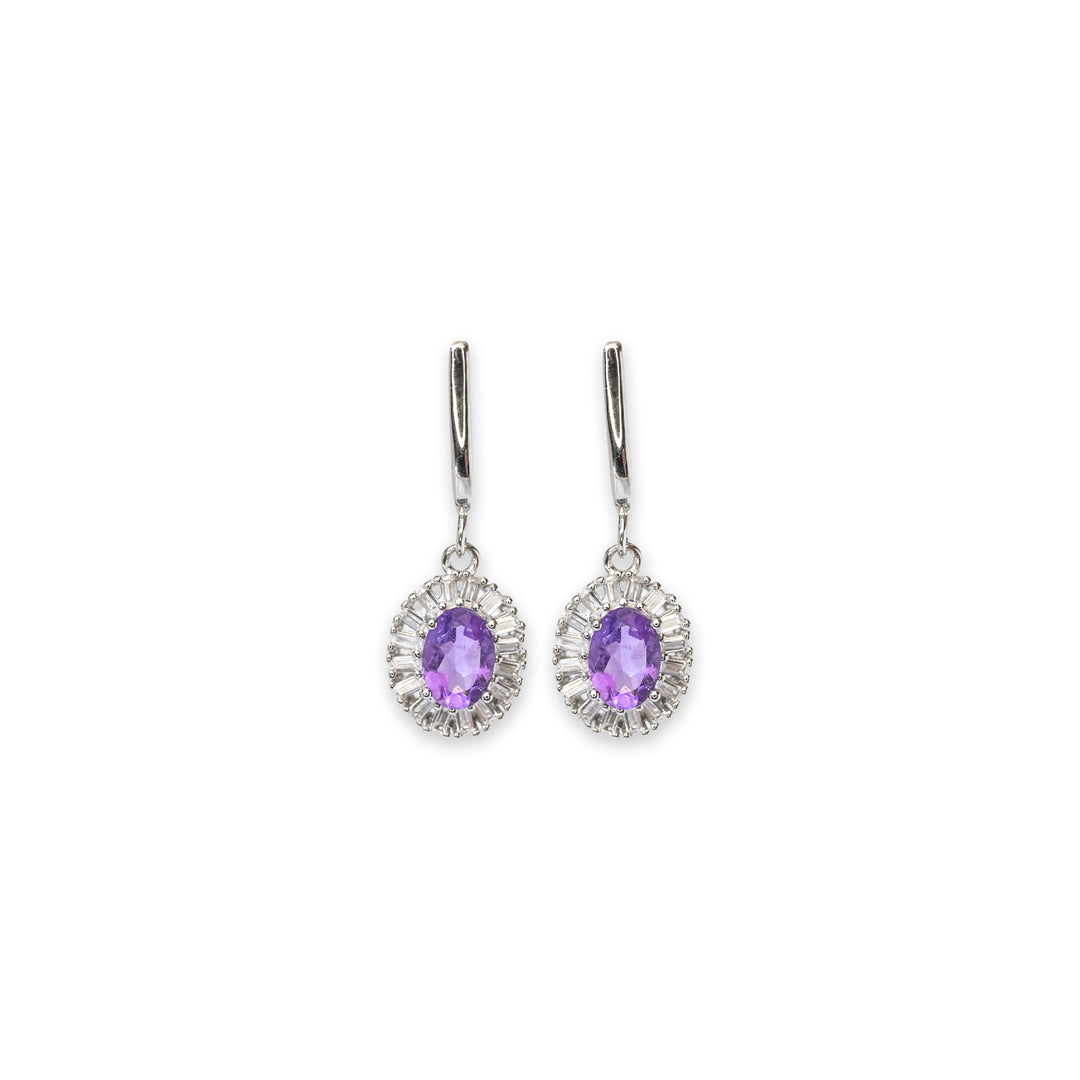 Enchanting Amethyst Radiance Earrings by Ravia Jewels