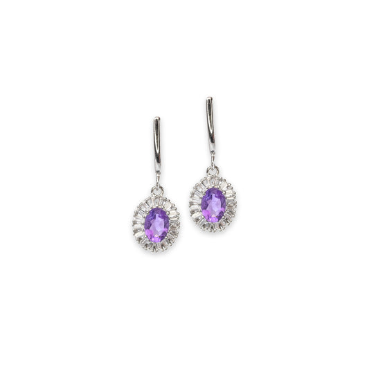 Enchanting Amethyst Radiance Earrings by Ravia Jewels