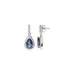 Load image into Gallery viewer, London Blue Elegance Pear-shaped Earrings by Ravia Jewels
