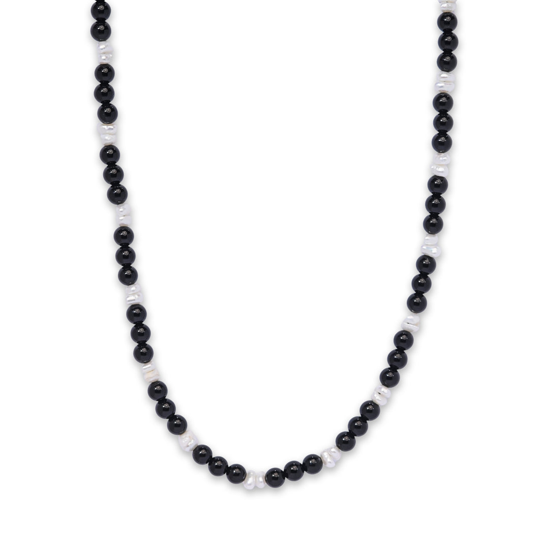 Onyx Elegance Men's Necklace