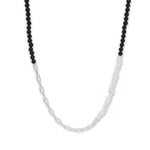 Load image into Gallery viewer, Black Onyx Pearl Men&#39;s Necklace
