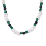 Load image into Gallery viewer, Emerald Noir Men&#39;s Necklace
