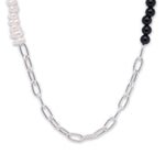 Load image into Gallery viewer, Black Onyx Pearl Men&#39;s Necklace
