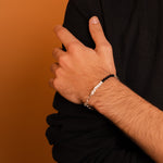 Load image into Gallery viewer, Ebony Harmony Men&#39;s Bracelet
