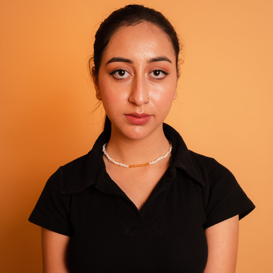 Golden Radiance Citrine and Pearl Necklace