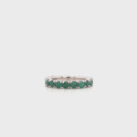 Load and play video in Gallery viewer, Stackable Emerald Eternity Band
