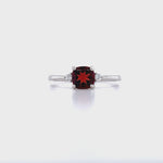 Load and play video in Gallery viewer, Blood Garnet Ring for Women
