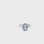 Load and play video in Gallery viewer, Cultured Blue Topaz Plush Ring
