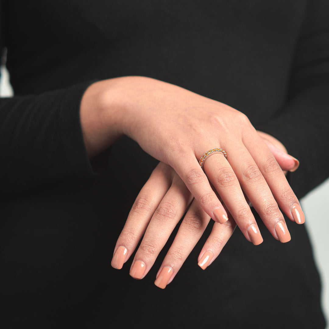 Citrine Stackable Eternity Band