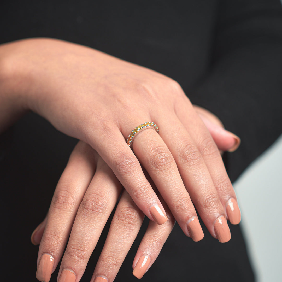 Citrine Stackable Eternity Band