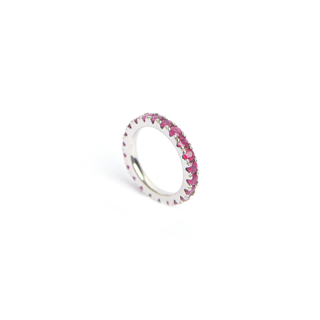 Stackable Ruby Eternity Band