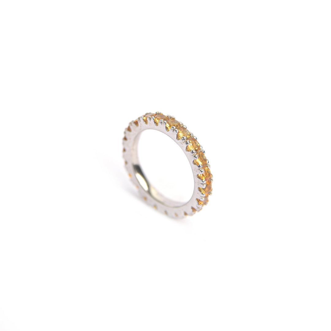 Citrine Stackable Eternity Band