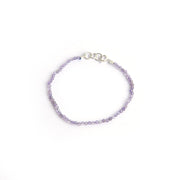 Luminous Amethyst Beaded Bracelet and Necklace Set