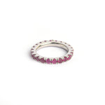 Load image into Gallery viewer, Stackable Ruby Eternity Band
