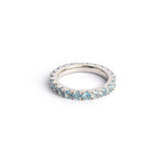 Load image into Gallery viewer, Blue Topaz Eternity Band
