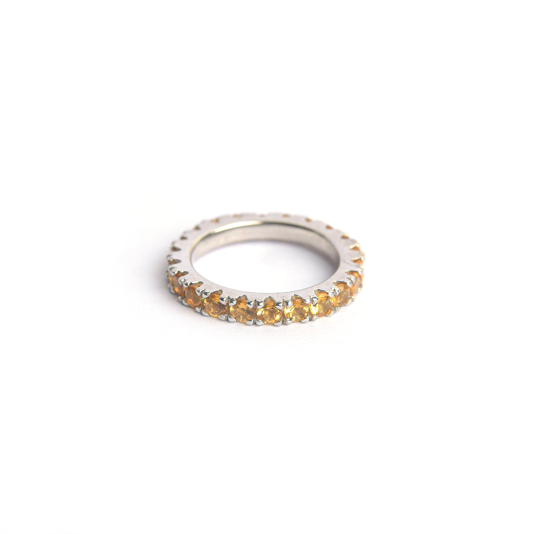 Citrine Stackable Eternity Band