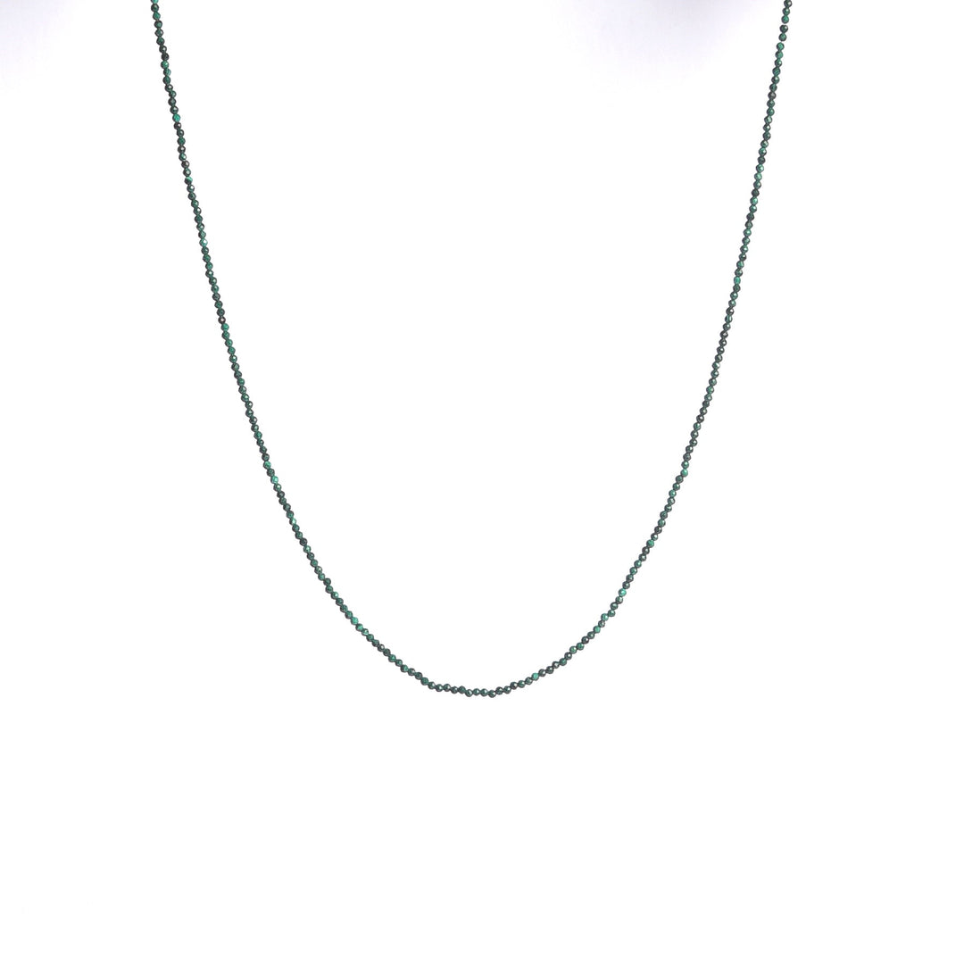 Pastoral Malachite Beaded Necklace