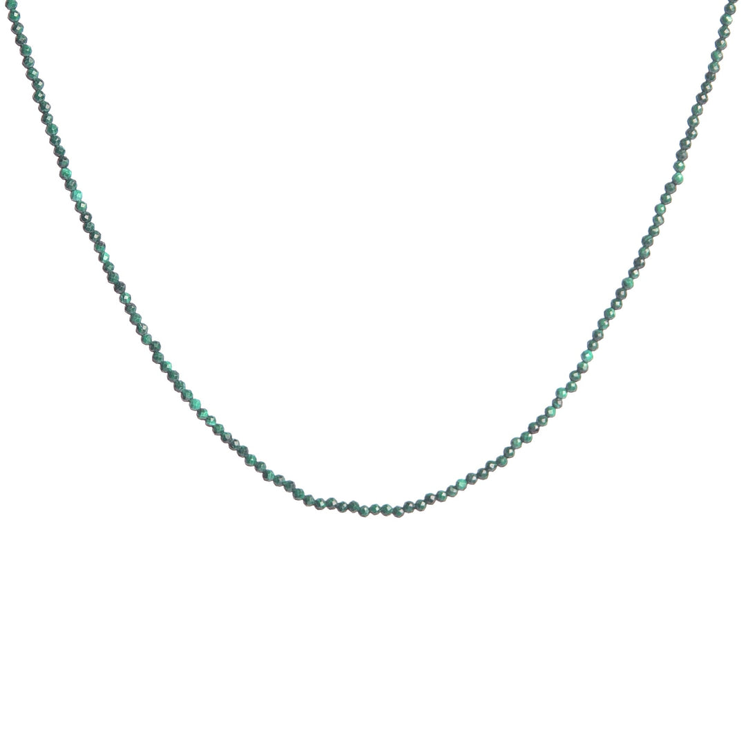 Pastoral Malachite Beaded Necklace