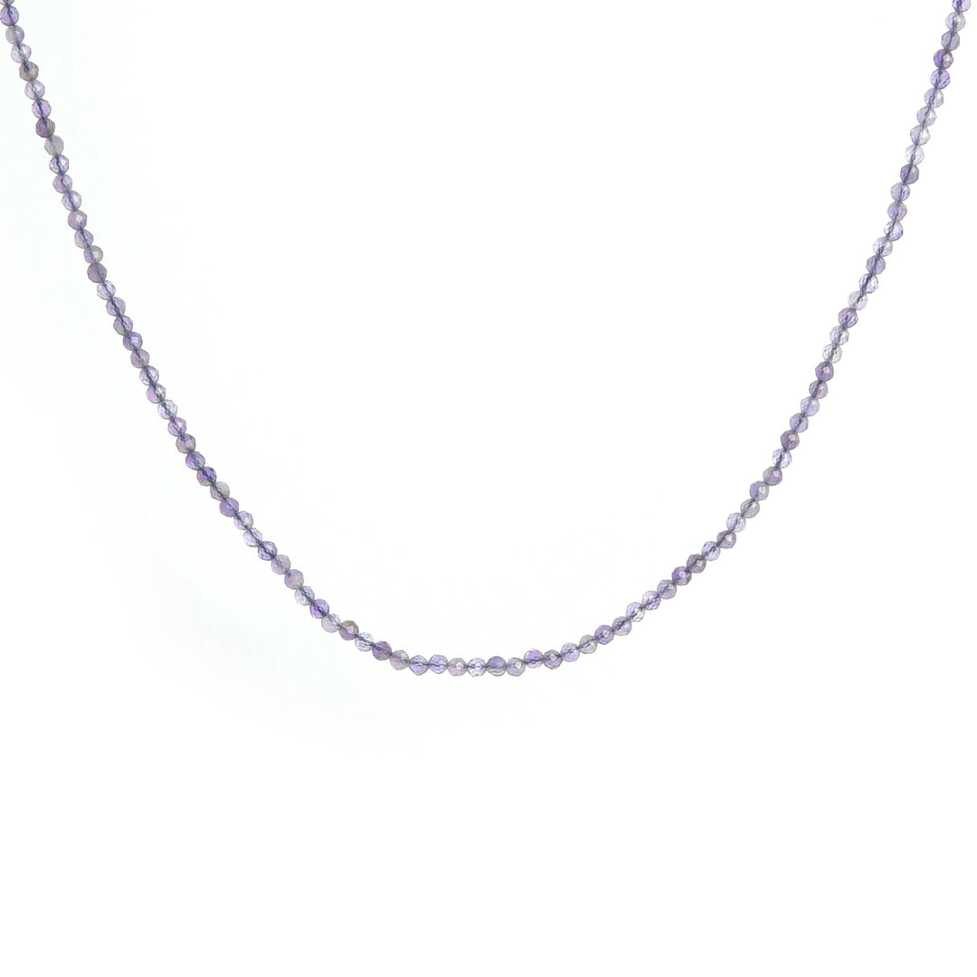 Luminous Amethyst Beaded Necklace