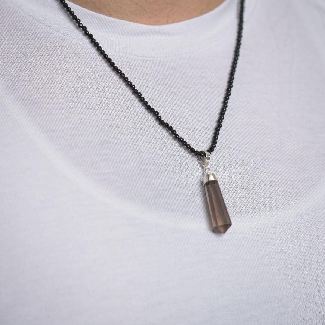 Confine Rough Smoky Quartz Pendant