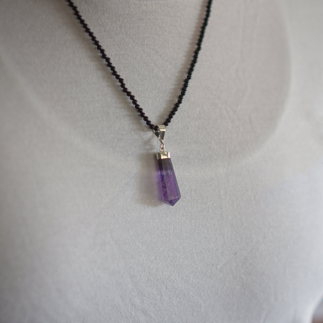 Sassy Raw Amethyst Pendant