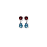 Load image into Gallery viewer, Melancholic Passions of Garnet and London Blue Topaz
