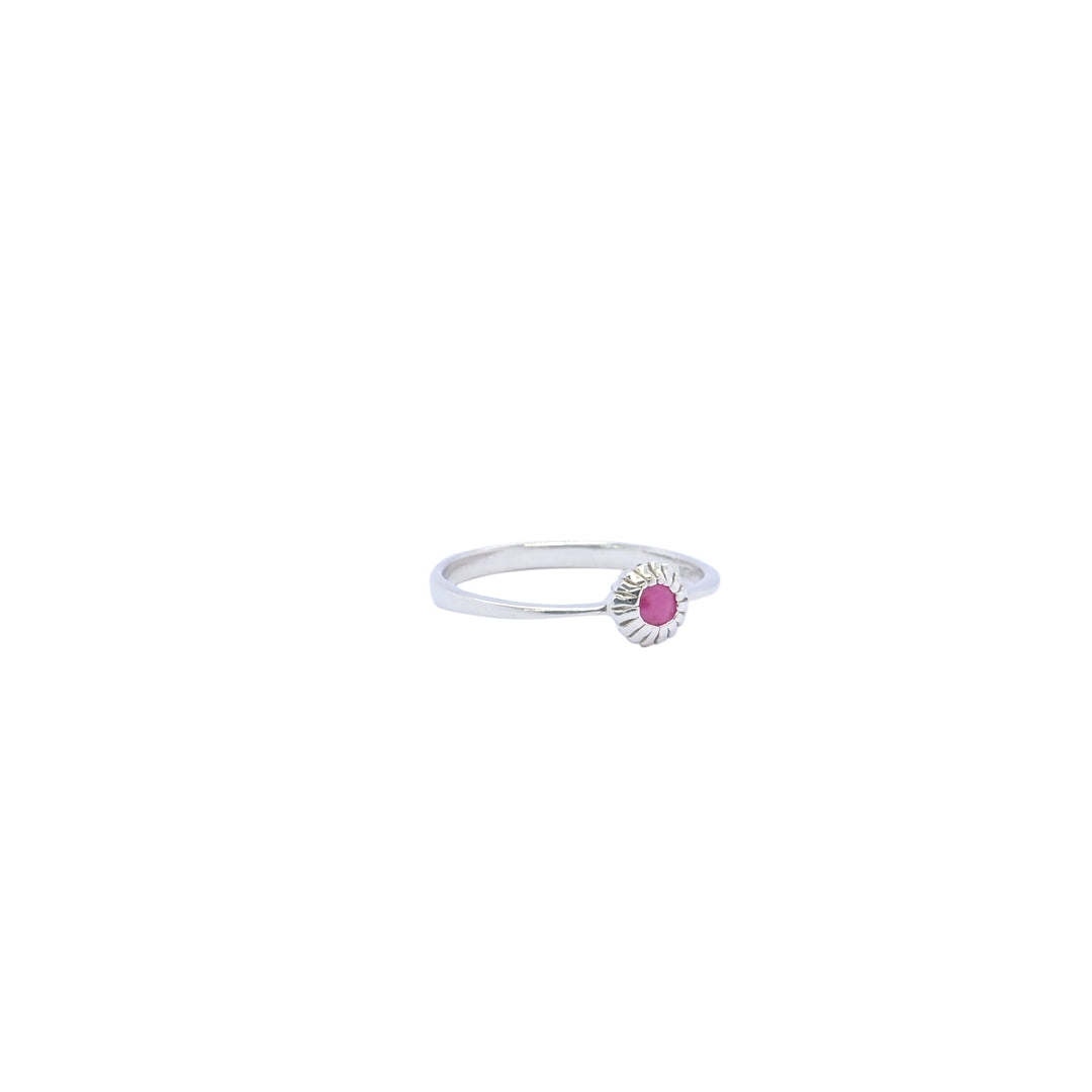 Solitaire Ruby Ring for Women