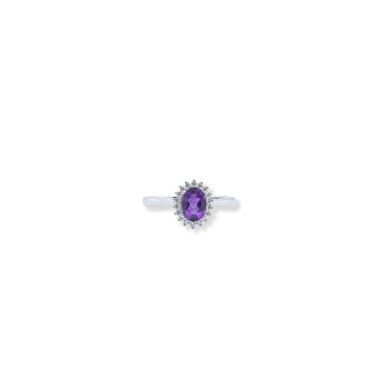 Comely Amethyst Halo