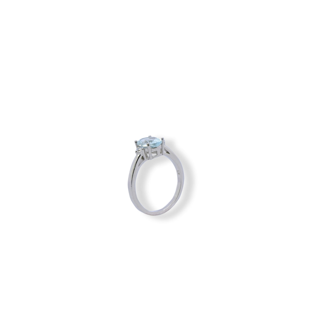 Flamboyant Aquamarine Ring