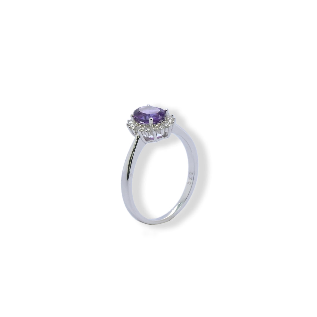 Comely Amethyst Halo