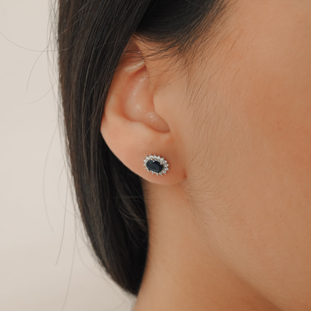 Seductive Abundance Sapphire Studs