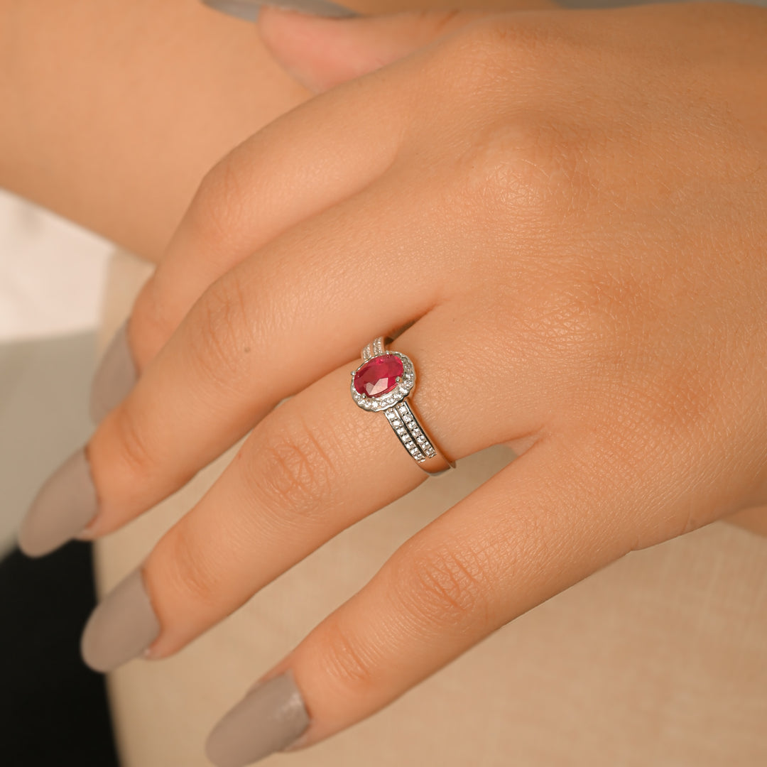 Refined Ruby Grace Ring