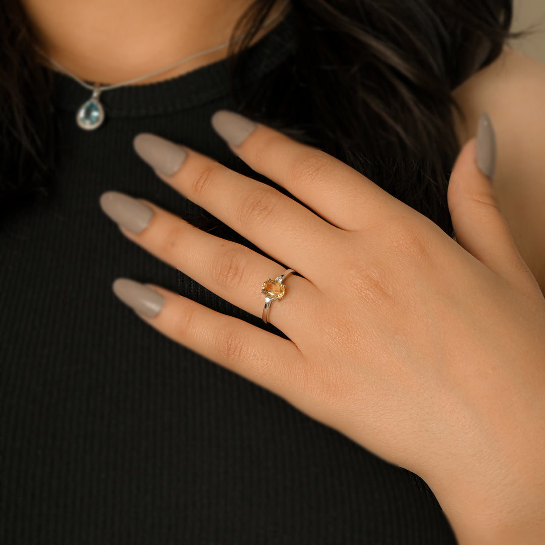 Buoyant Citrine Exuberance Ring